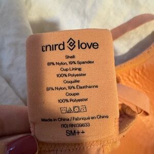 ThirdLove Wireless Peach Bra - Small band, Large bust